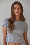 The Pointelle Ribbed Tee