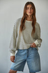 Half Time Striped Long Sleeve