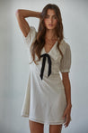 Dainty Bow Mini Dress