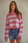 Chelley Striped Sweater Top