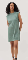 Relaxed Muscle Dress - Sage Leaf