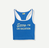 On Vacation Tank - Blue