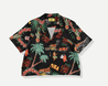 Palm Crop Buttonup - Black