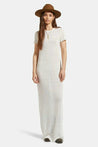 Sheer Knit Dress- Off White