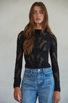 Jacquard Fishnet Layering Top