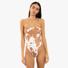 Cowhide One Piece Swimsuit