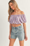 Floral Puffed Sleeves