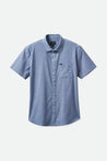 Charter Oxford S/S Woven Shirt Light Blue Chambray
