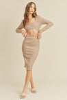 Cut Out Knit Dress