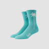 Teal Sabal Palm Sock